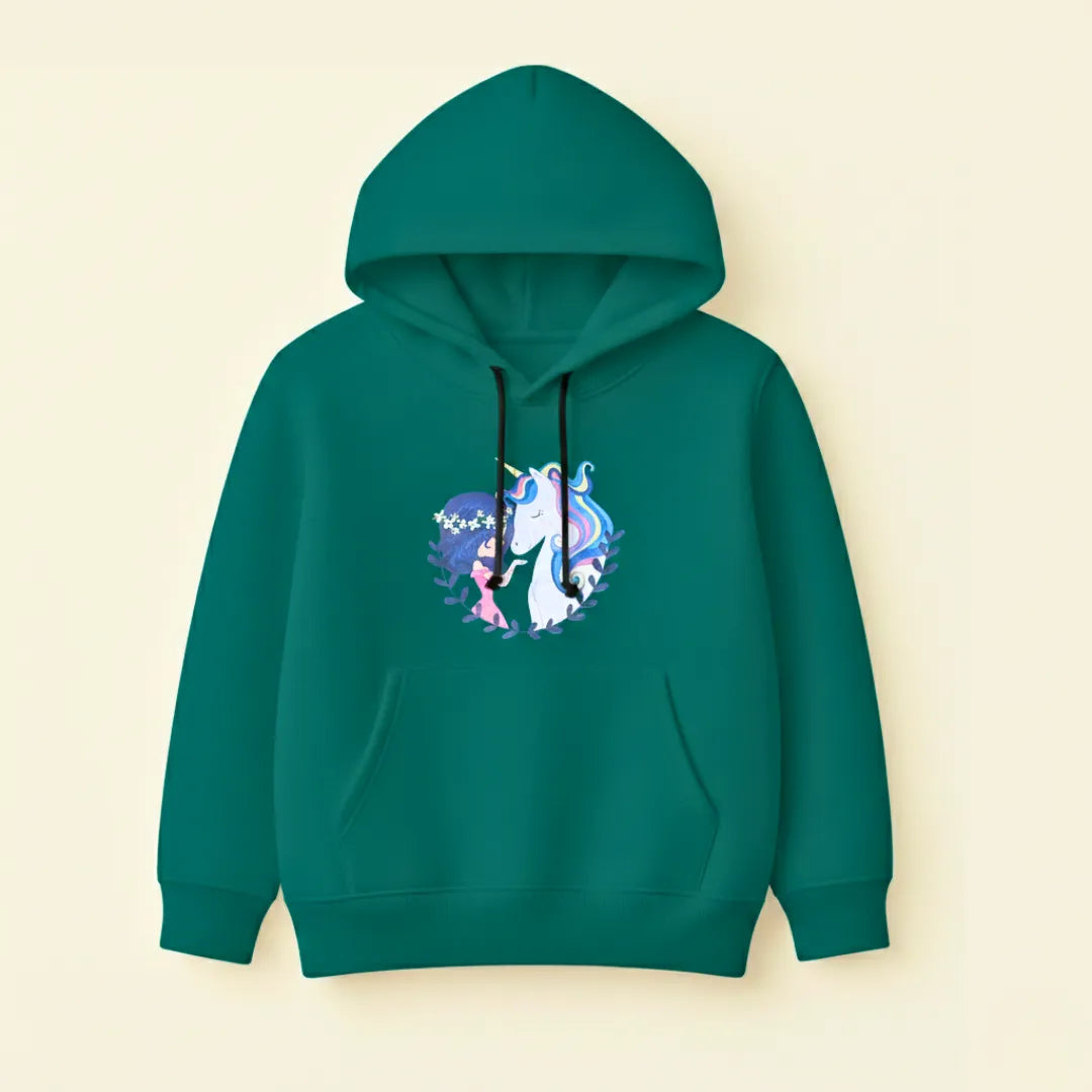 Kids Winter Girls Hoodie Collection – Unicorn & Graphic Edition (4 – 10 Years)
