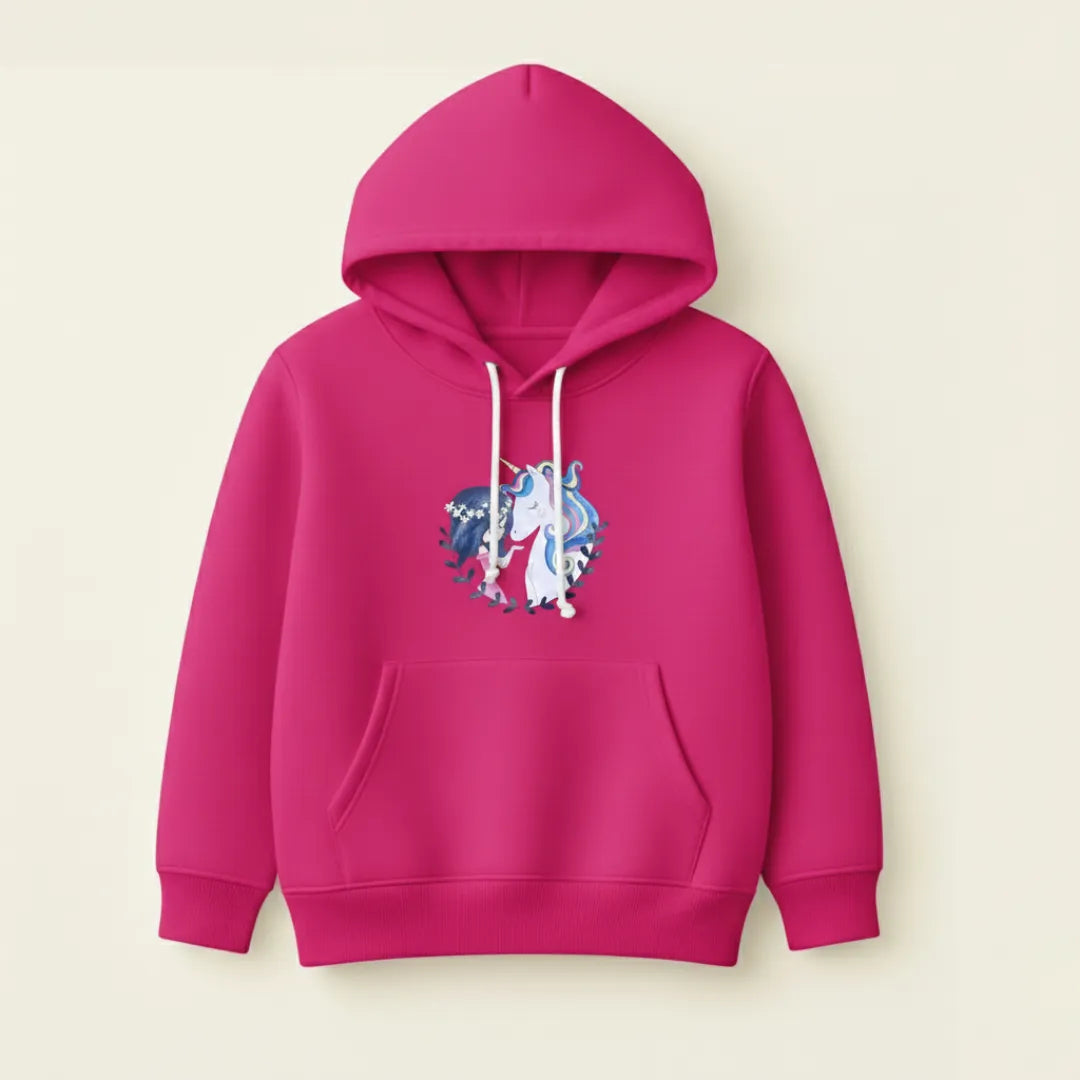 Kids Winter Girls Hoodie Collection – Unicorn & Graphic Edition (4 – 10 Years)