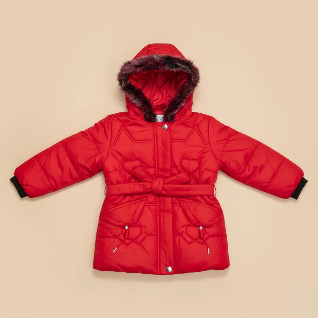 Girls Puffer Jacket – Cozy Hooded Winter Coat (7 to 12 Years)