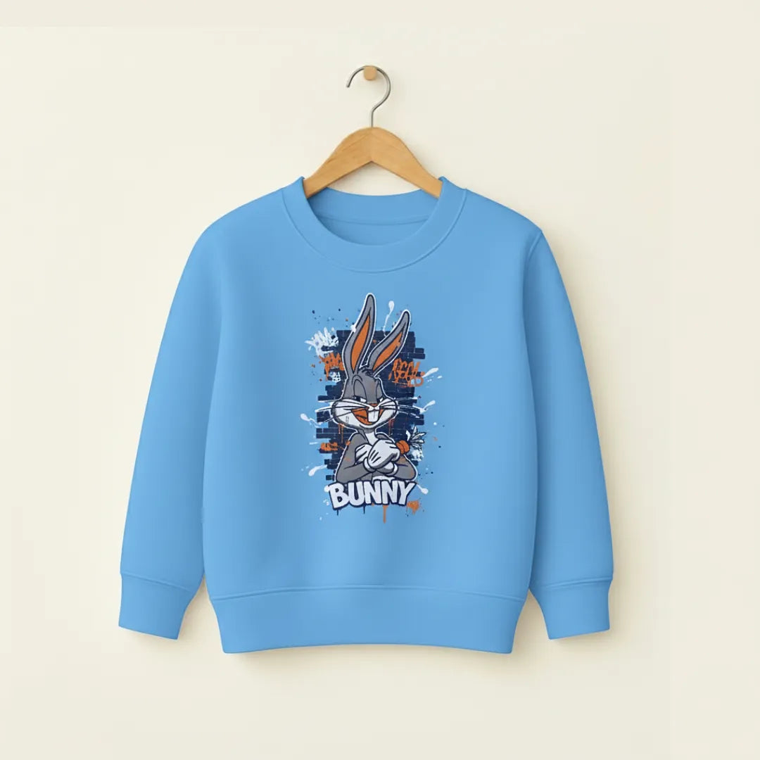 Boys Blue Sweatshirt – Classic Casual Warm Fleece Top