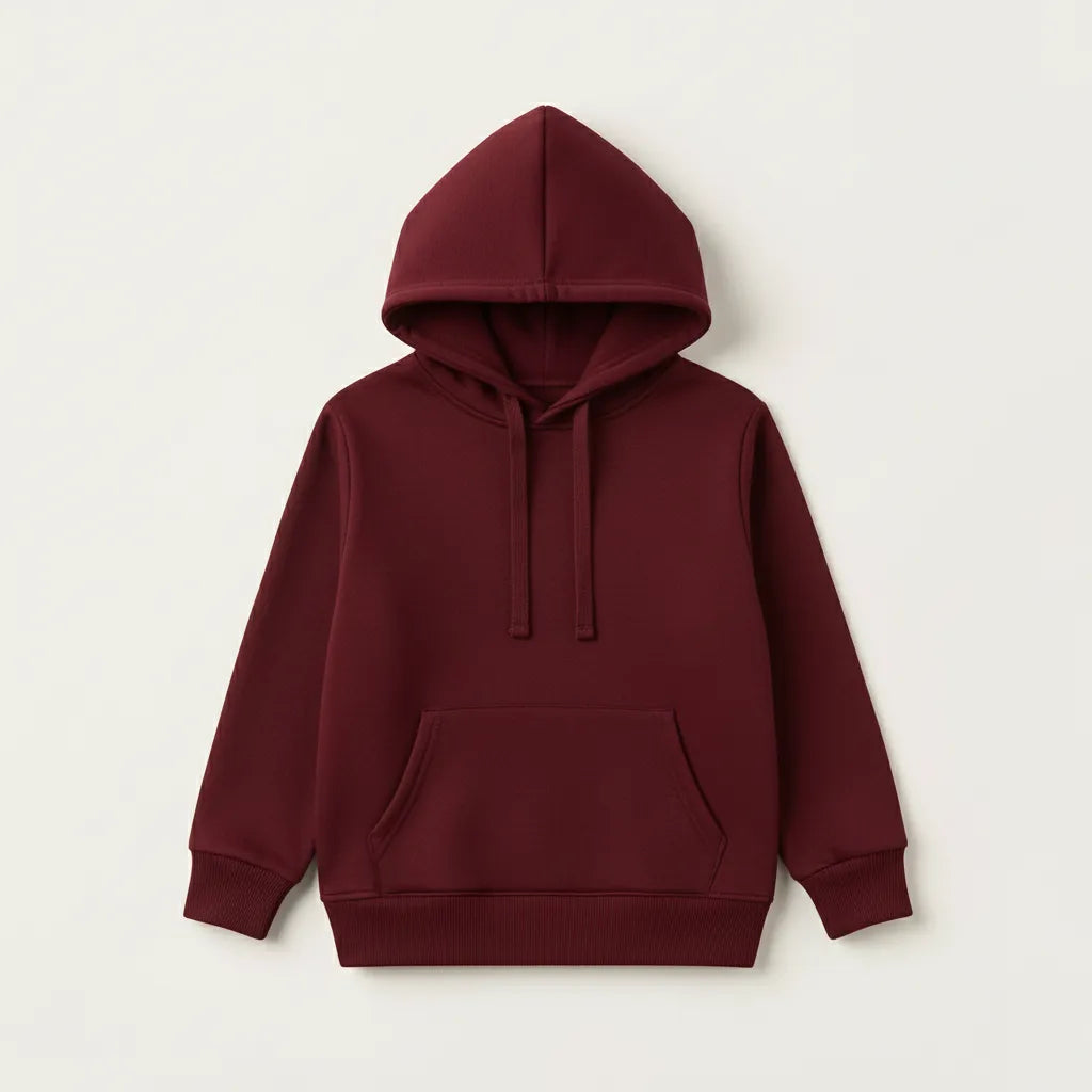 Unisex Plain Hoodie Collection – 7 Color Series Premium Cotton Fleece Wear