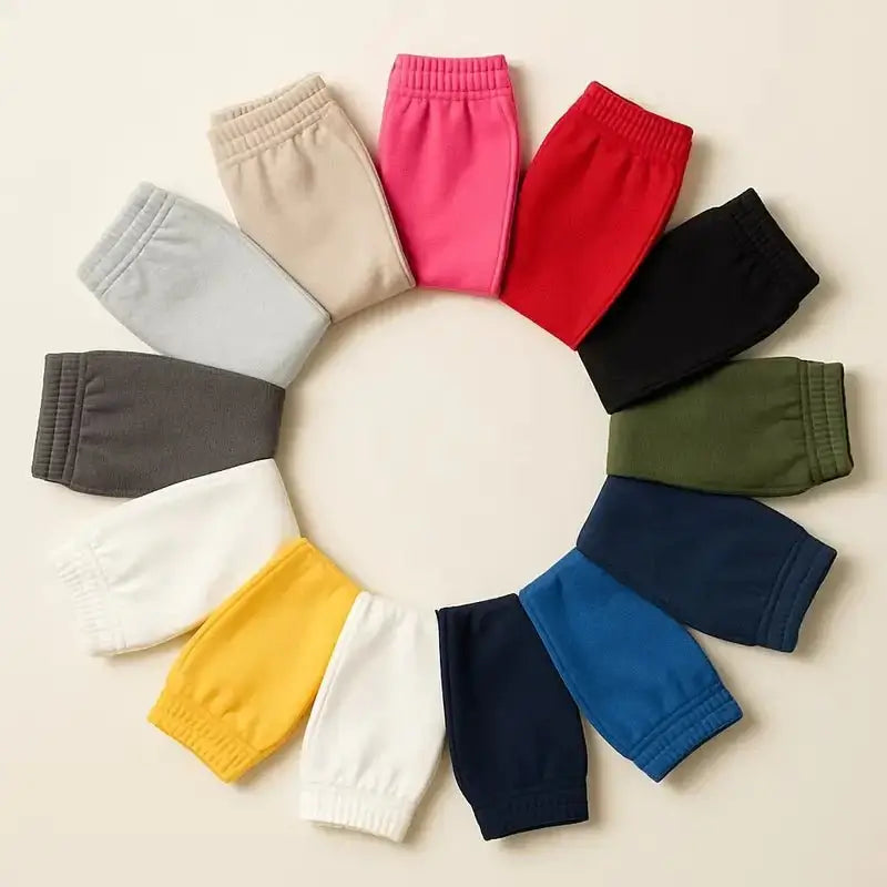 Basic Fleece Trousers – Cozy Everyday Bottoms for Kids (16 – 24 inches) - TotVogue.pk