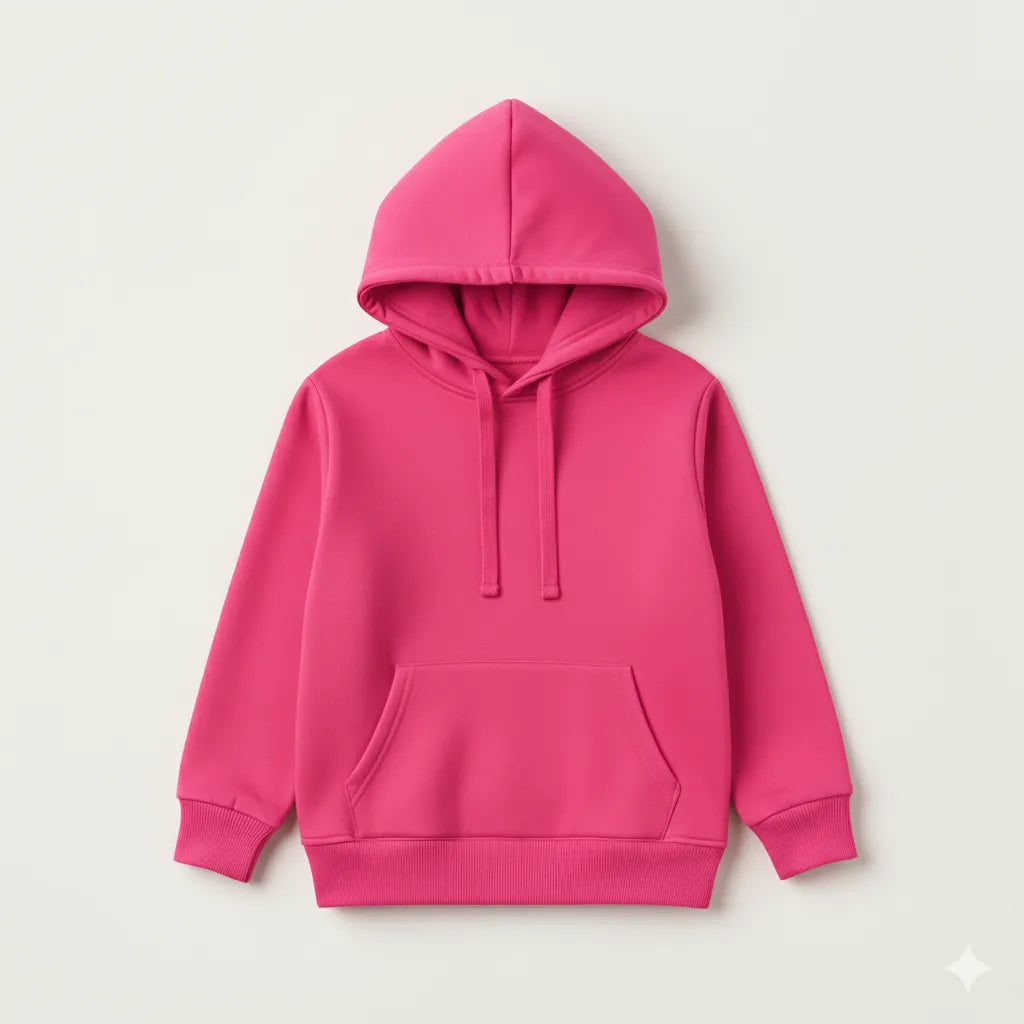 Unisex Plain Hoodie Collection – 7 Color Series Premium Cotton Fleece Wear