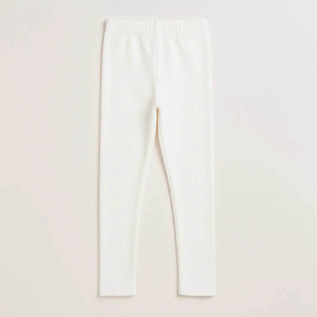 Girls' Rib-Knit Winter Tights – Warm, Stretchable & Cozy Fabric